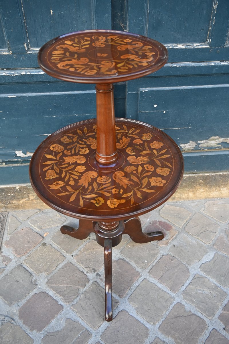 19th-century Dutch Marquetry Sideboard-photo-6