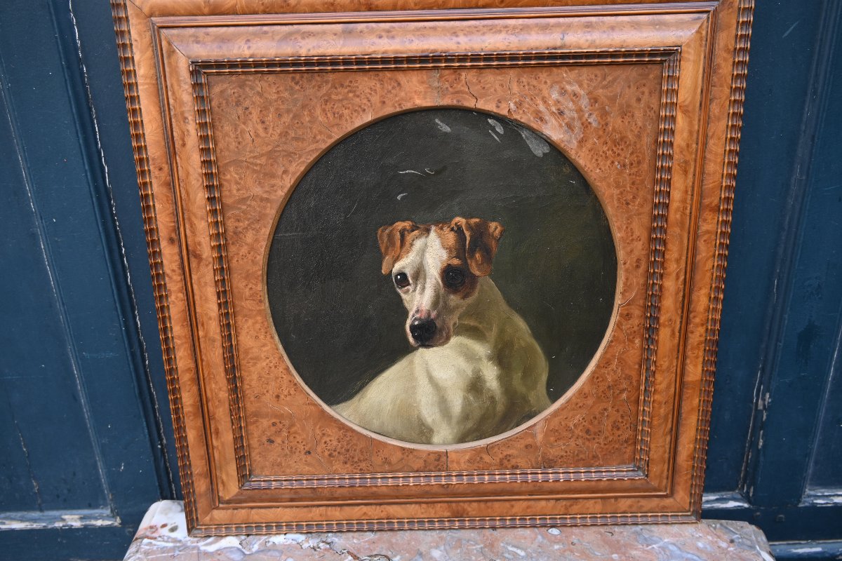 Portrait Of A Dog, 19th-century School-photo-2