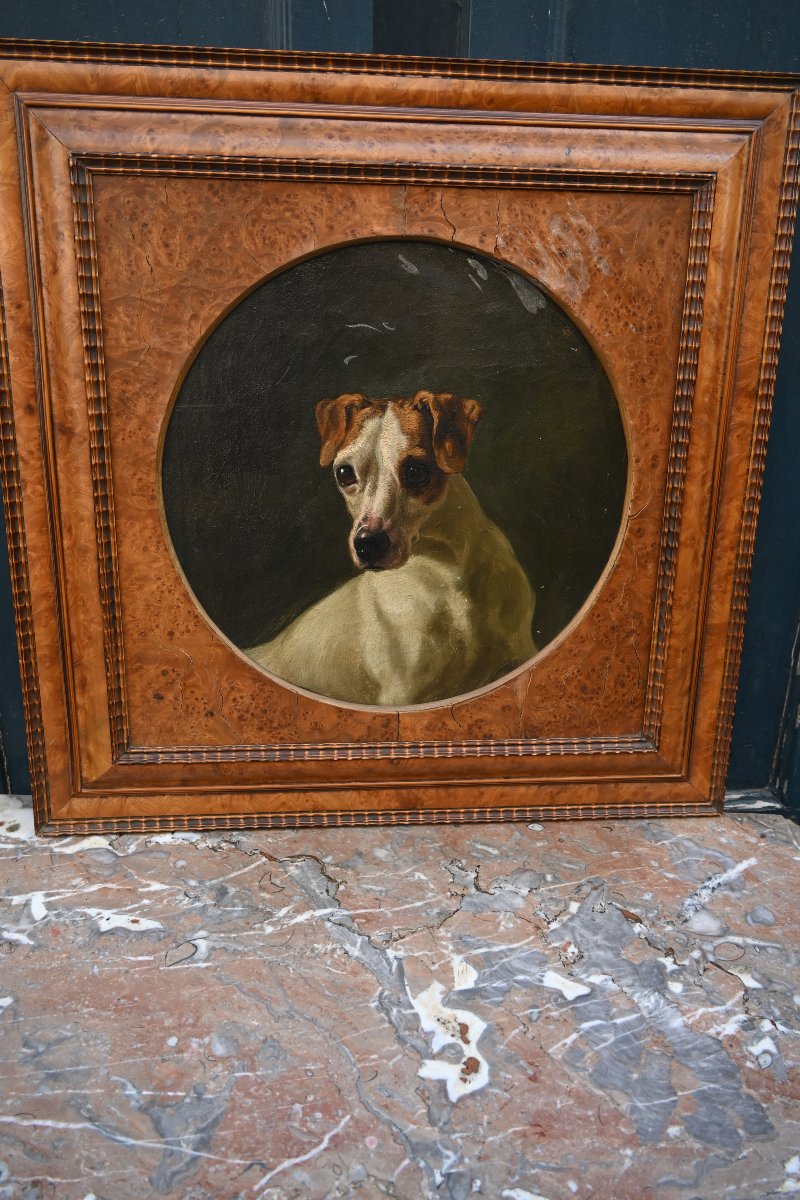 Portrait Of A Dog, 19th-century School-photo-4