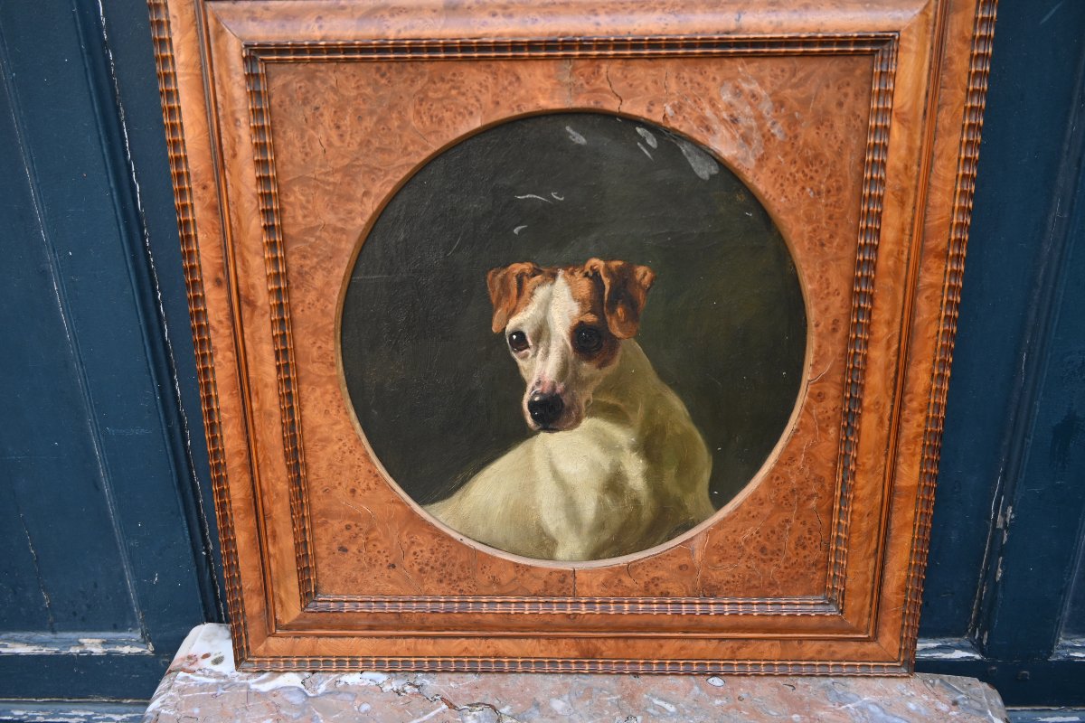 Portrait Of A Dog, 19th-century School-photo-2