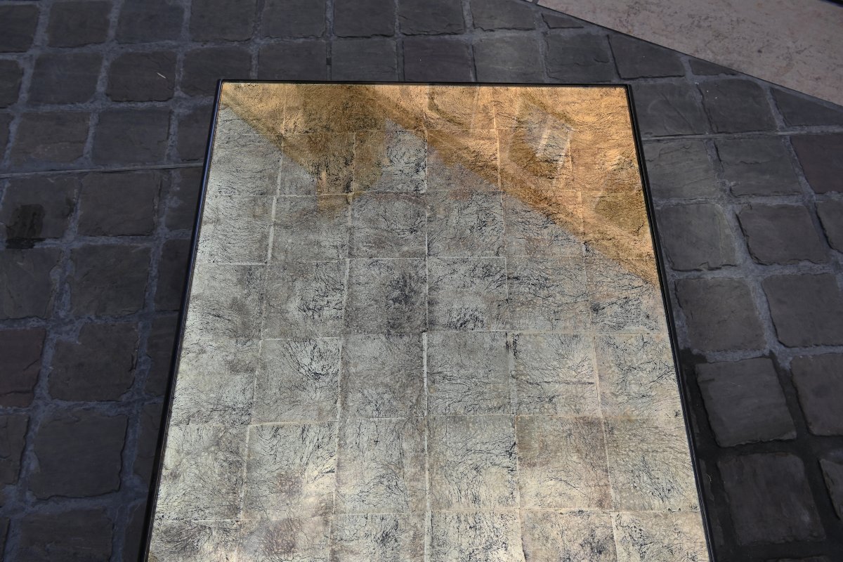 Coffee Table With Gold Leaf, Jansen, Designed By Guy Lefevre-photo-2