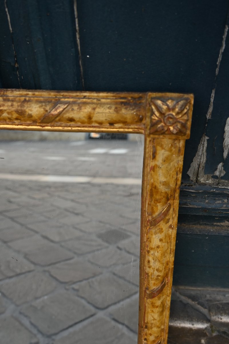 Miroir pint faux marbre Italie XIX-photo-7