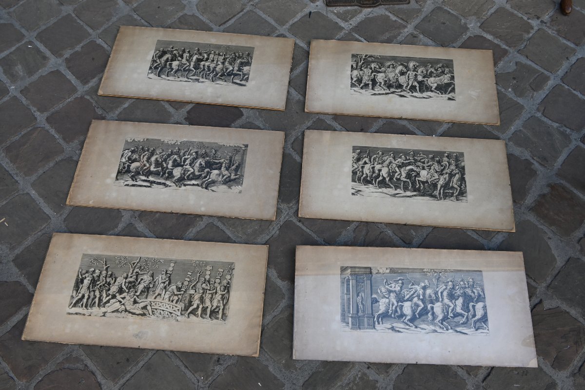 Trajan's Column, 6 Engravings In A Series, Late 18th-century Italian School-photo-2