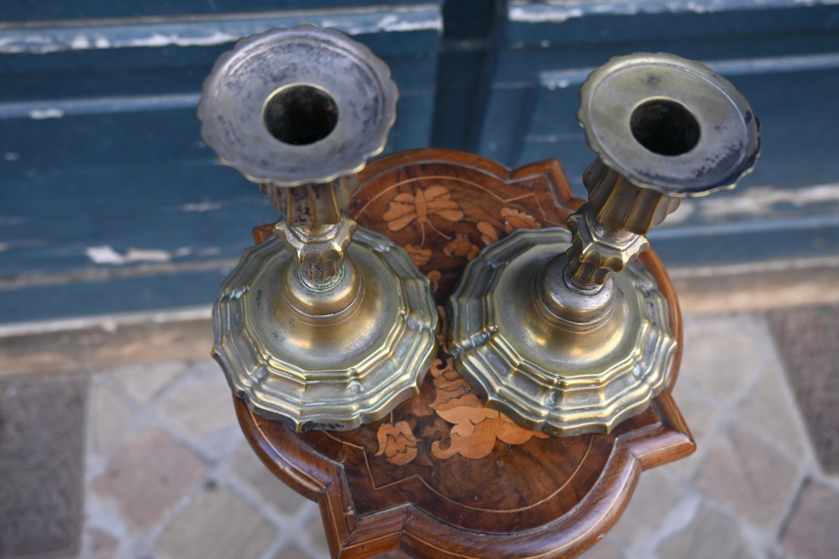 Pair Of 18th-century Dressing Table Candlesticks-photo-4