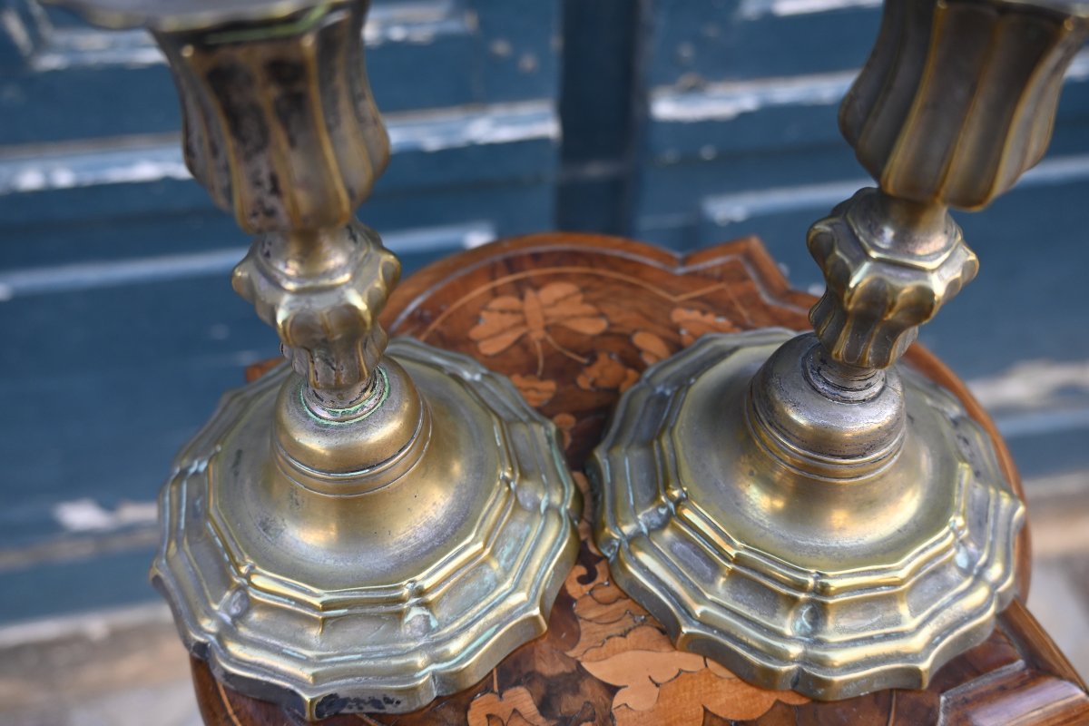 Pair Of 18th-century Dressing Table Candlesticks-photo-5