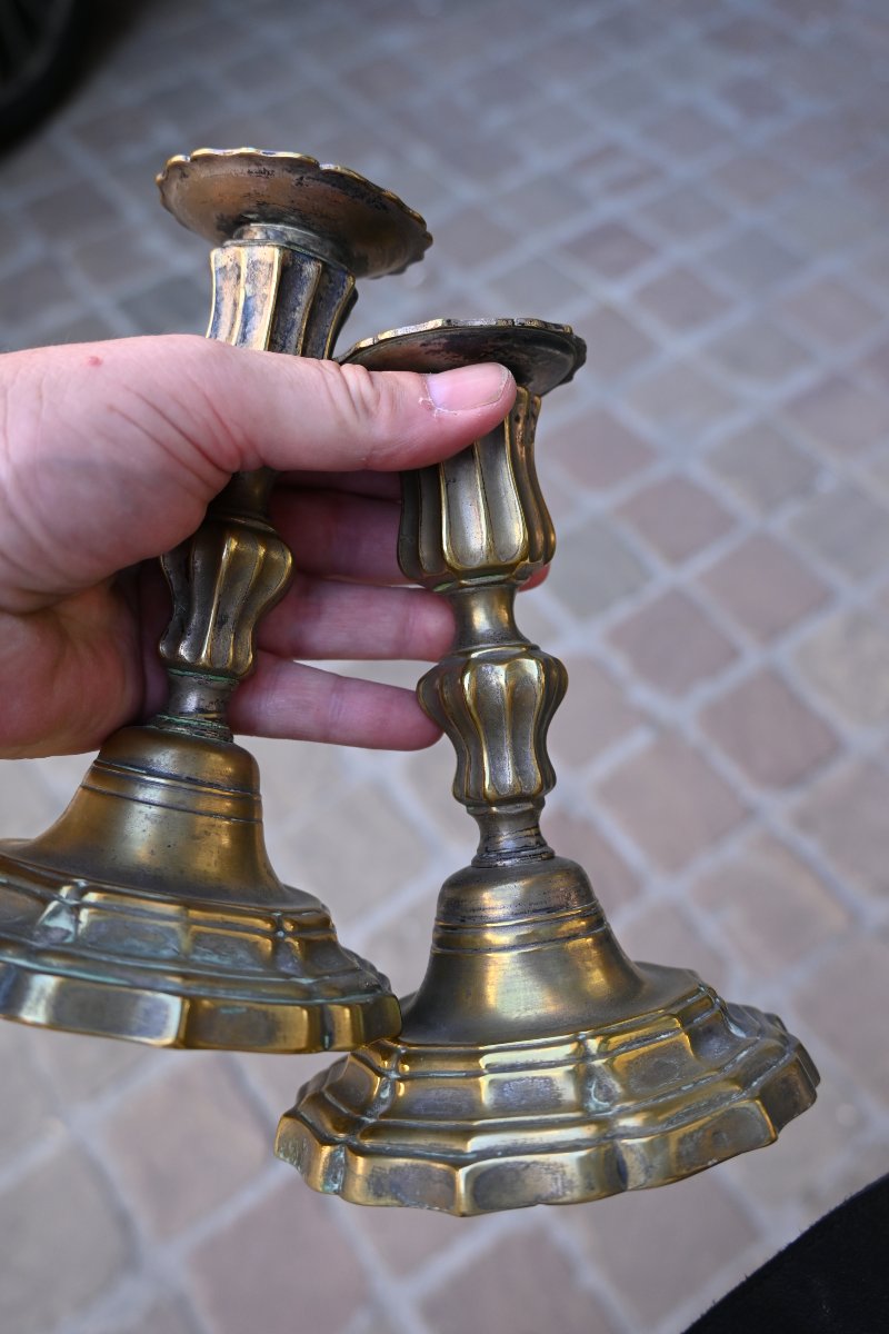 Pair Of 18th-century Dressing Table Candlesticks-photo-7