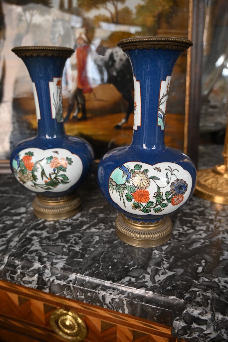 Pair Of Mounted Chinese Porcelain Vases