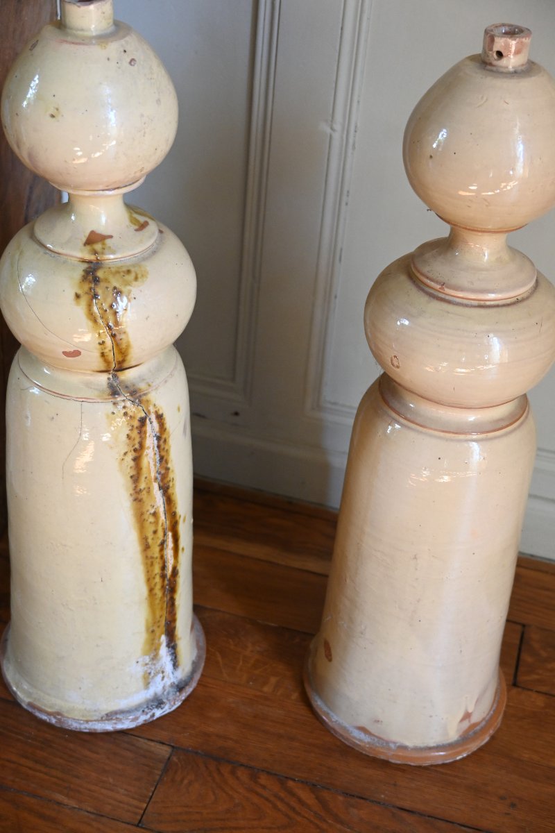 Paire d importants épis de faitage , de Saintoge XIX-photo-6