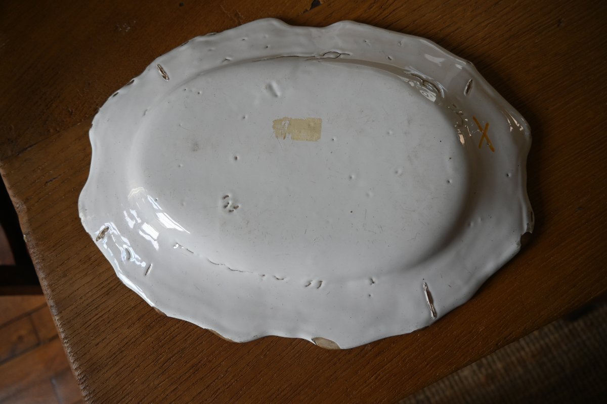 18th-century Green Moustiers Dish-photo-5
