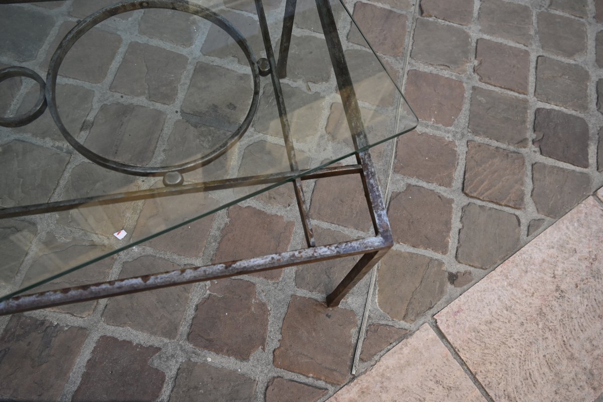 Iron Coffee Table, -photo-3
