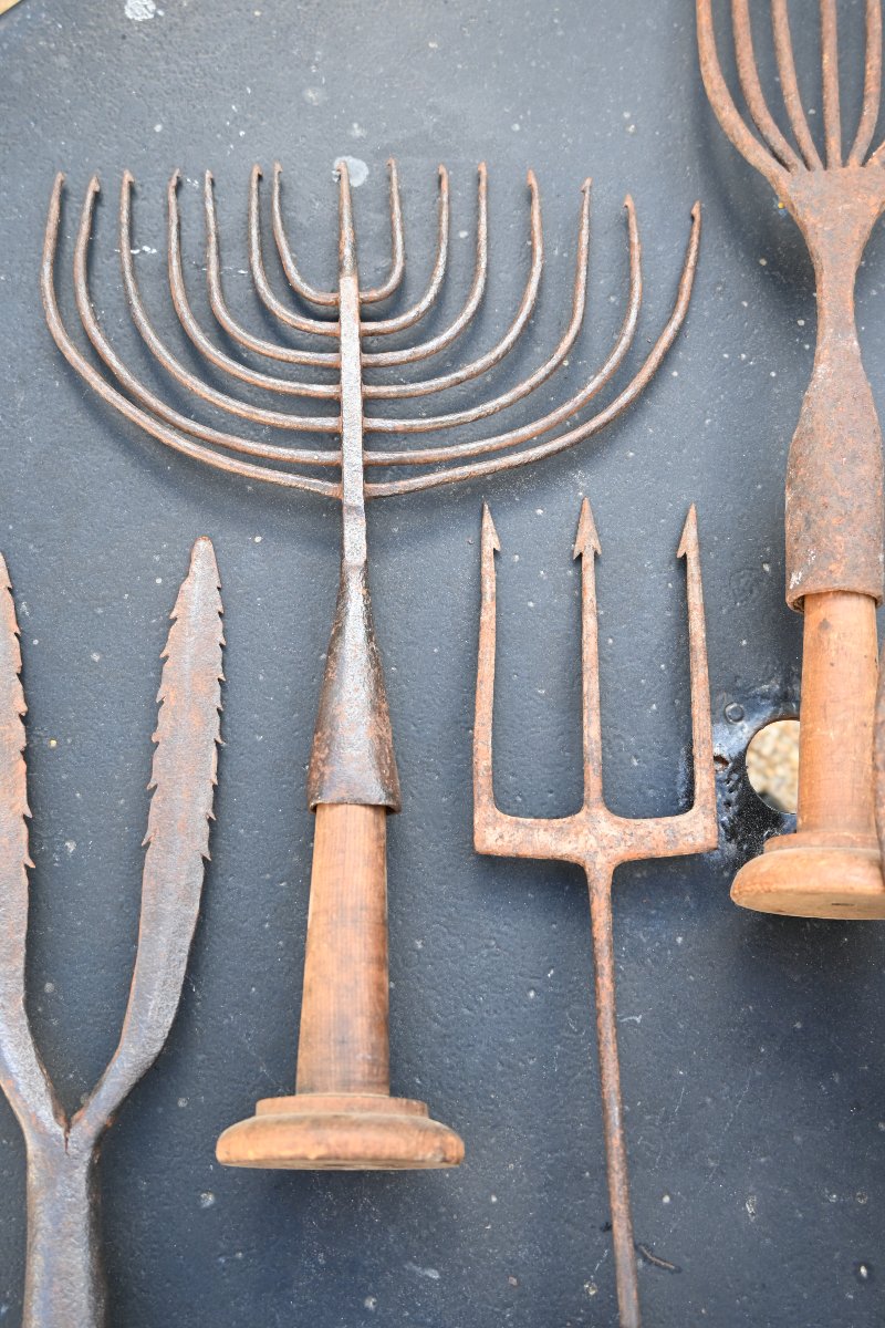 Set Of Eight 19th-century Harpoons Or Foênes-photo-1
