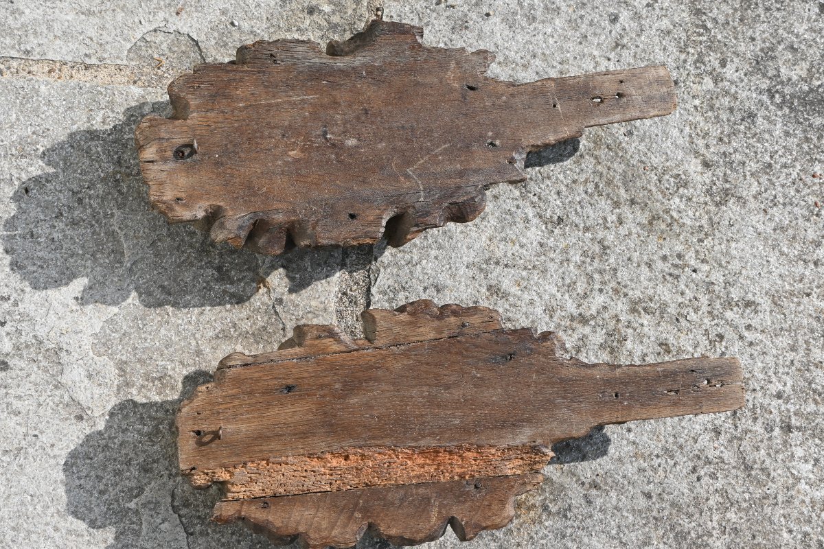 Pair Of Carved Wooden Pieces From The Louis XIV Period -photo-7