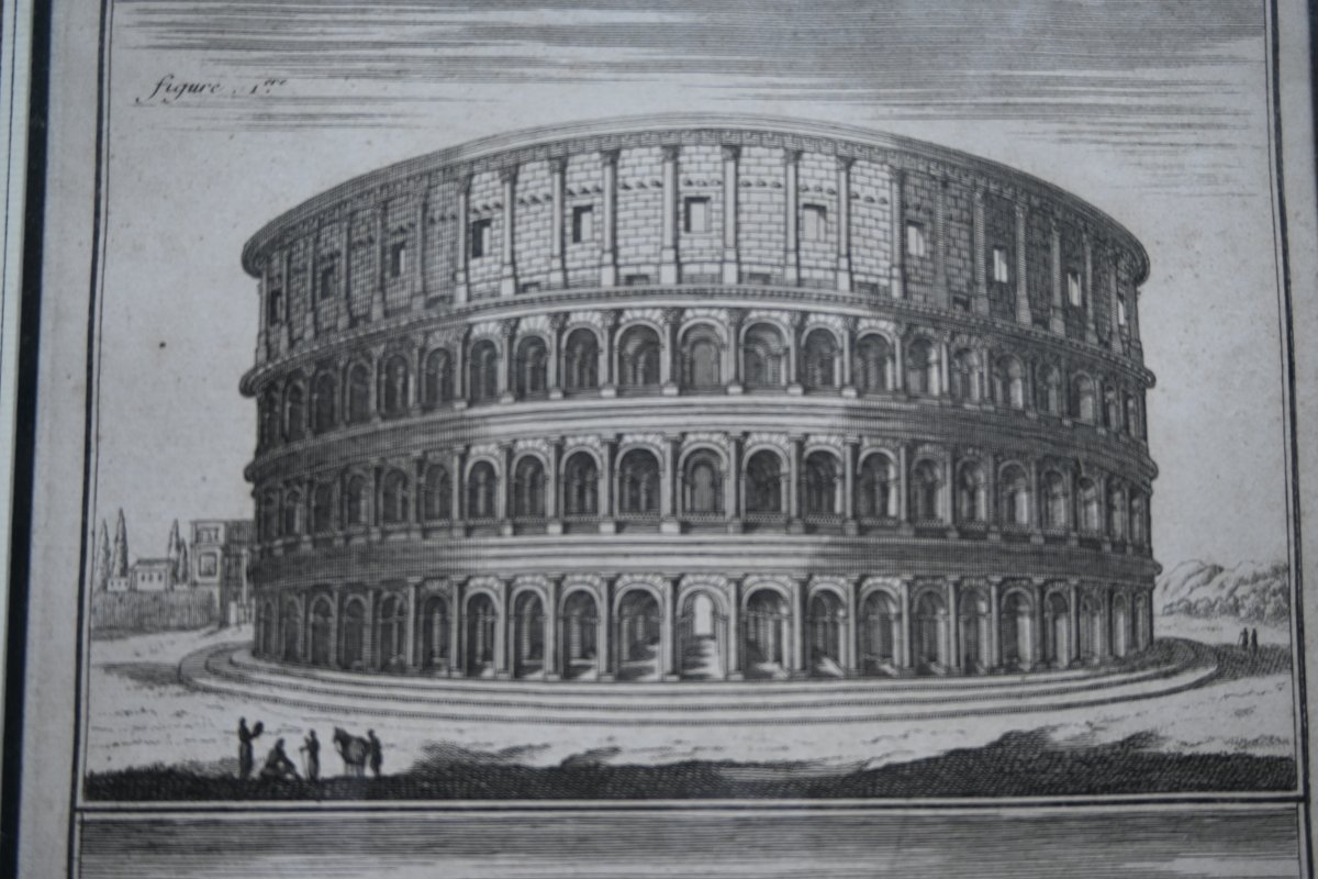 Set Of 4 Double Engravings, Rome XVIII-photo-1