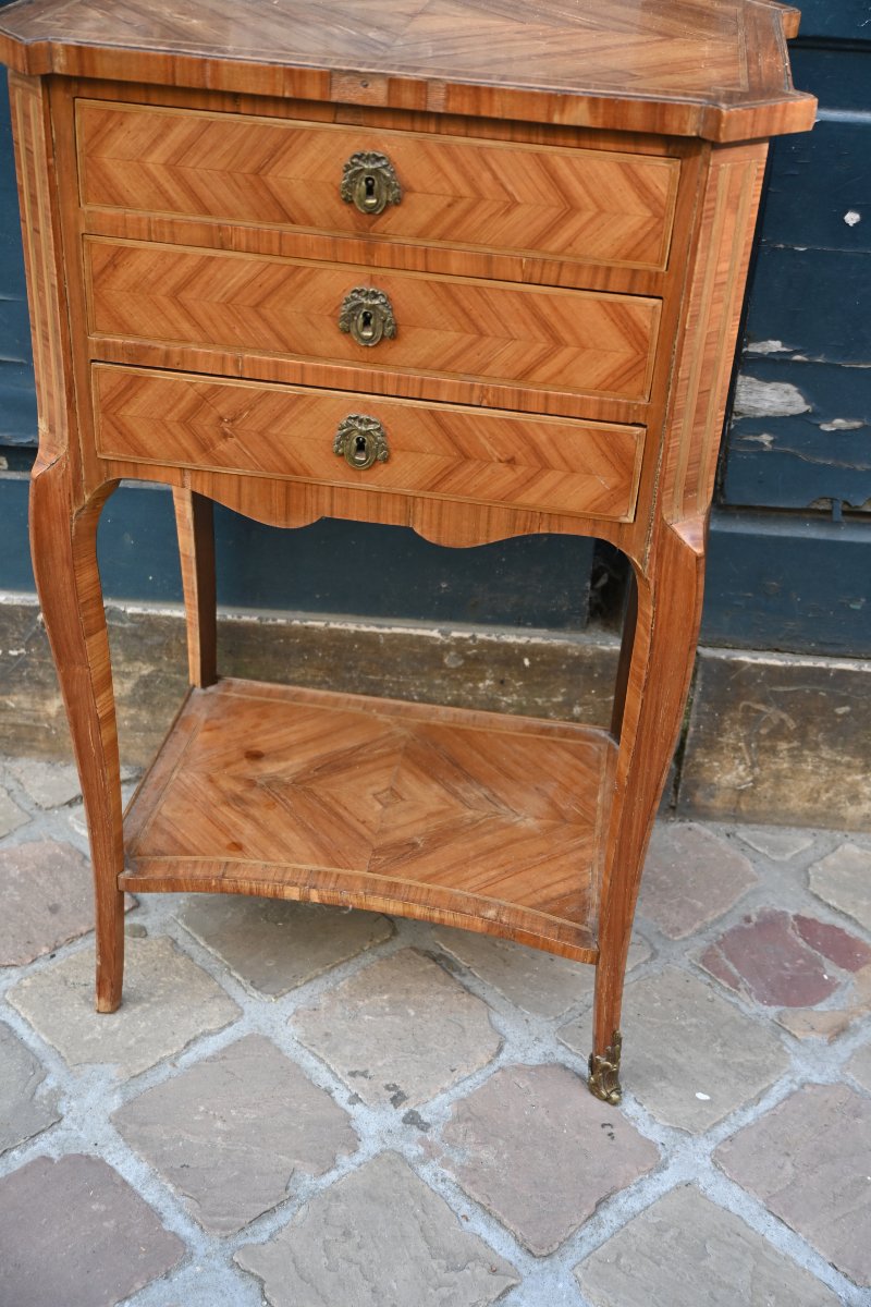 Table chiffonière d époque Transition du XVIII-photo-3