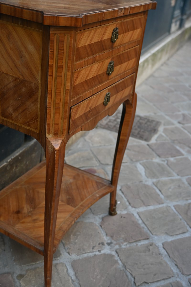 Table chiffonière d époque Transition du XVIII-photo-1
