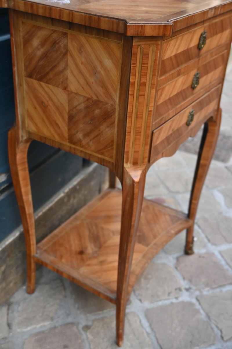 Table chiffonière d époque Transition du XVIII-photo-3