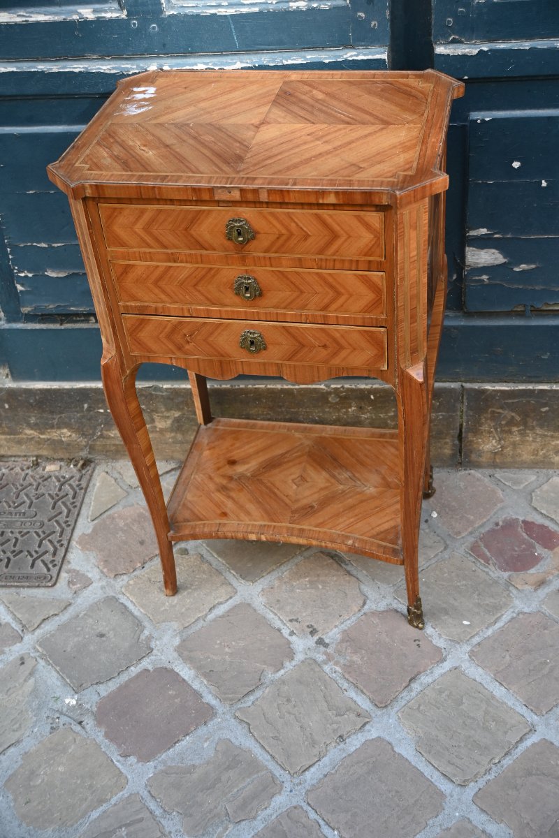 Table chiffonière d époque Transition du XVIII