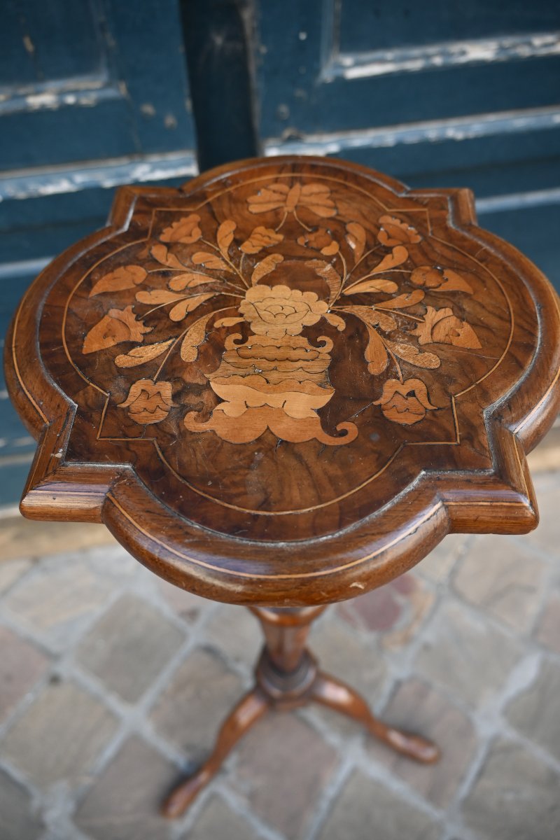 Side Table With Lamp Holder, Holland, Late 18th Century-photo-2