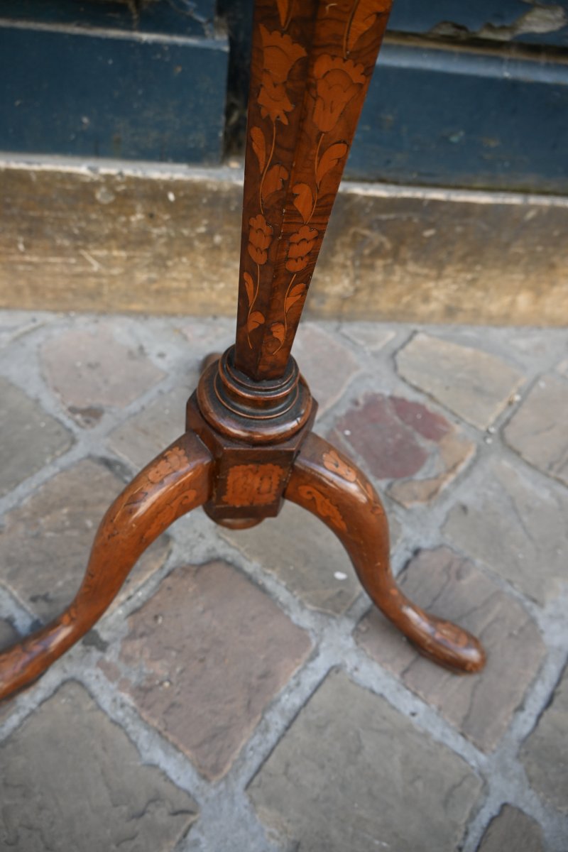 Side Table With Lamp Holder, Holland, Late 18th Century-photo-4