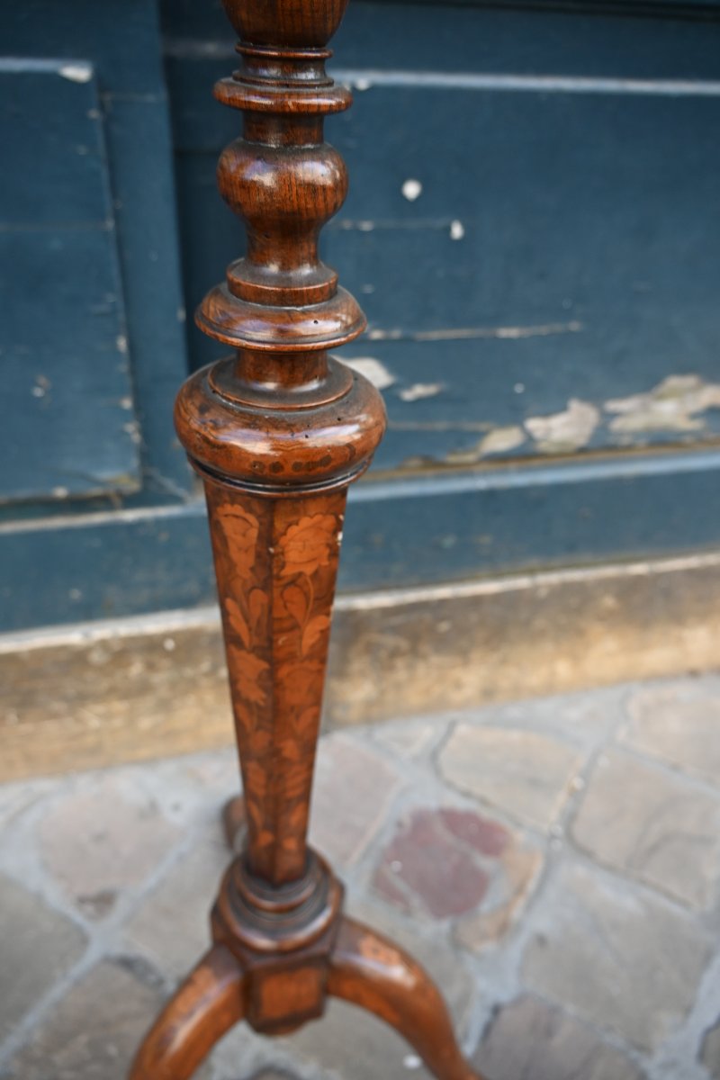 Side Table With Lamp Holder, Holland, Late 18th Century-photo-4