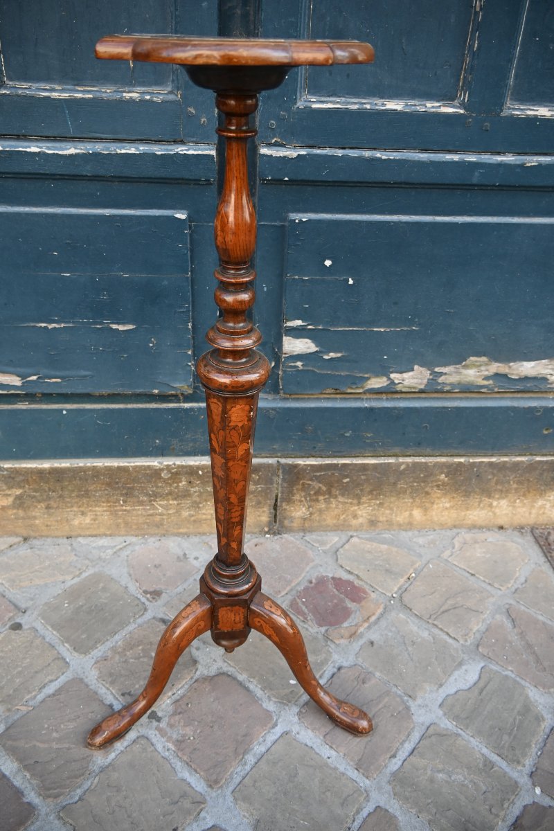 Side Table With Lamp Holder, Holland, Late 18th Century-photo-7