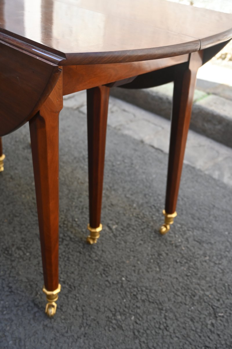 table de salle à manger en acajou d époque Louis XVI-photo-2
