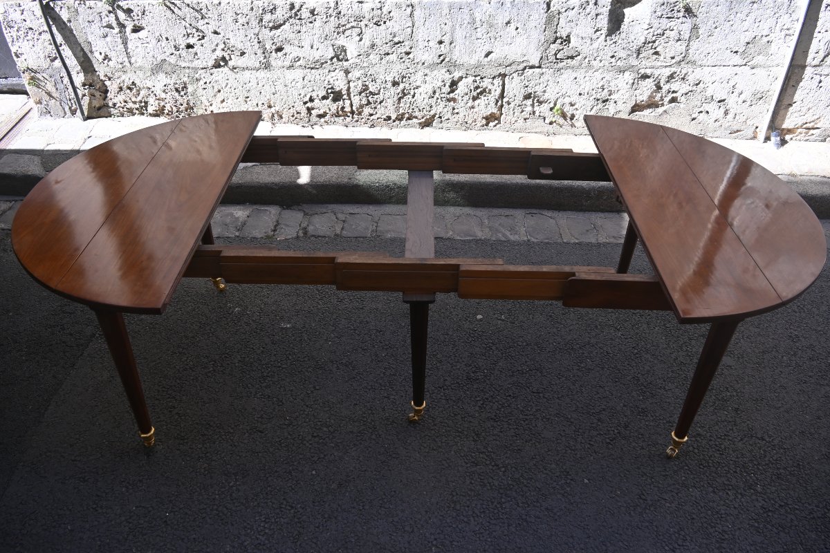 table de salle à manger en acajou d époque Louis XVI-photo-4