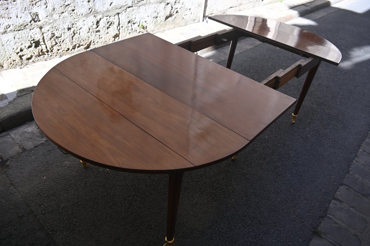 table de salle à manger en acajou d époque Louis XVI-photo-5