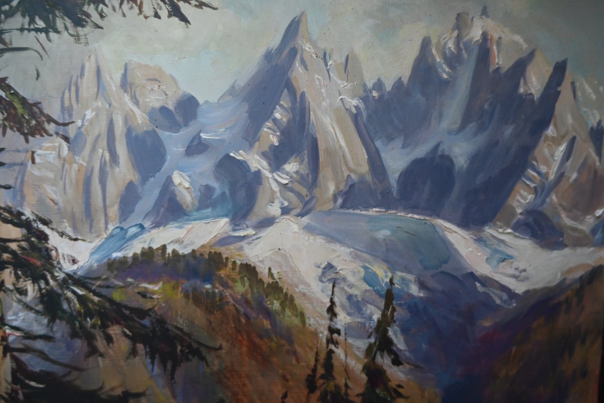 Chamonix , panneau de WIBAULT 