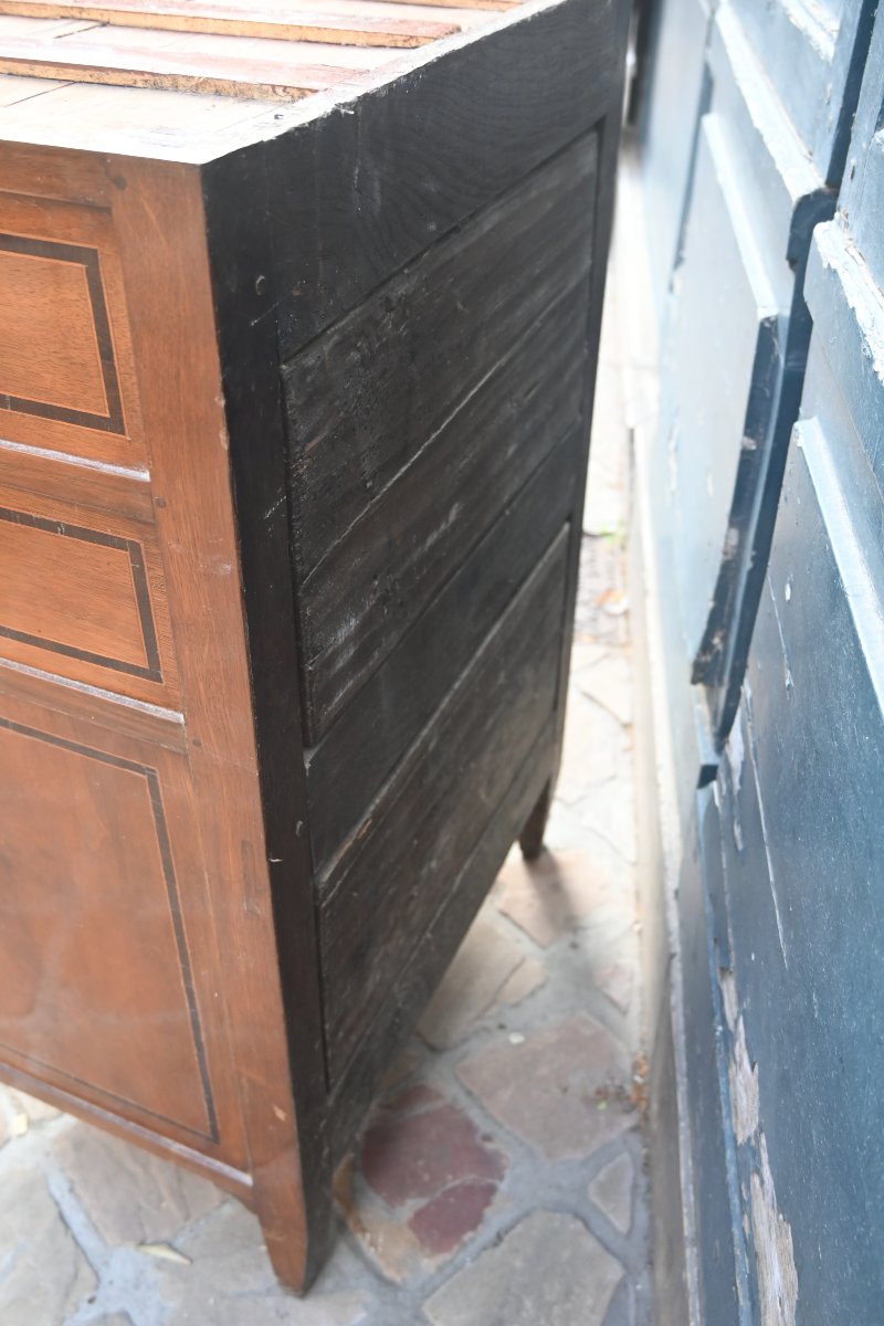 Petit meuble d entre deux d époque Directoire fin XVIII-photo-2