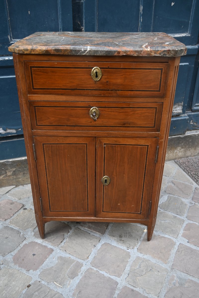 Petit meuble d entre deux d époque Directoire fin XVIII-photo-7