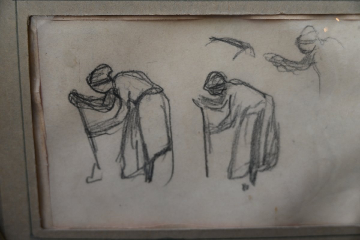 Henri Lebasque , dessin femmes aux champs-photo-4