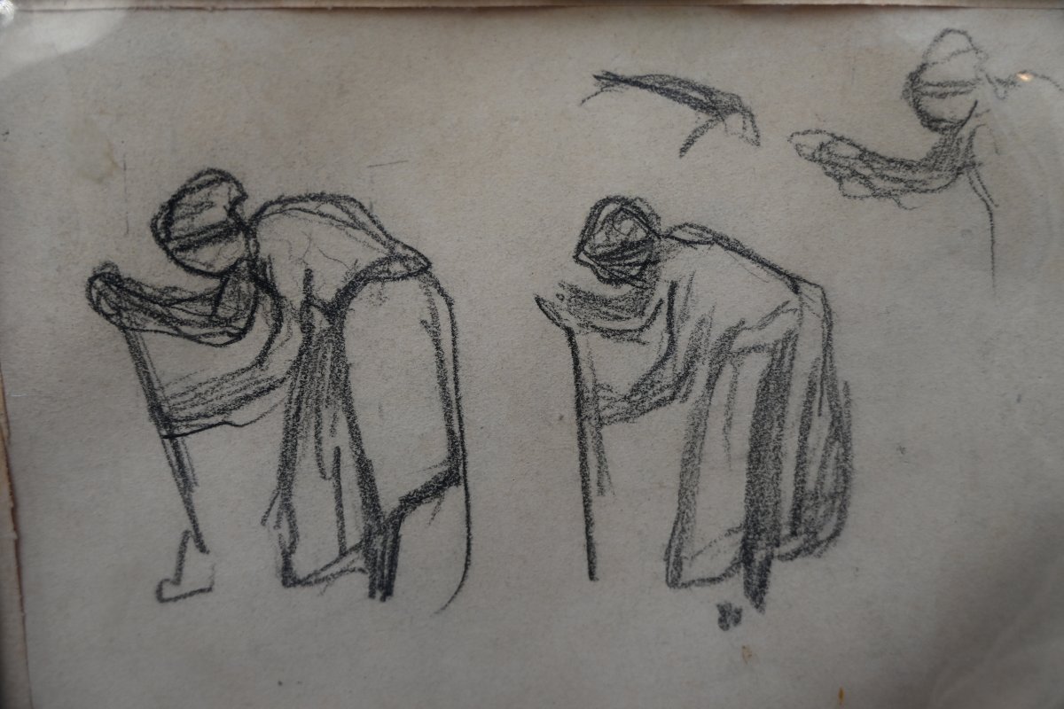Henri Lebasque , dessin femmes aux champs-photo-5