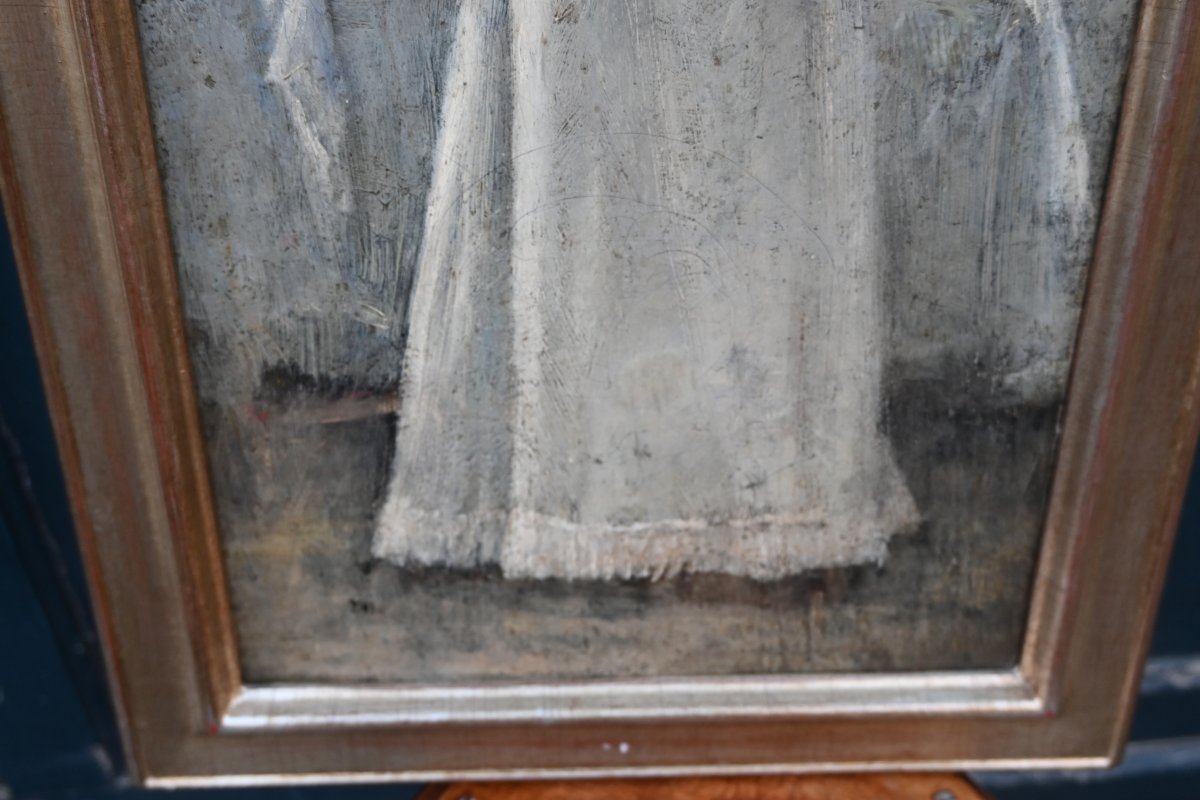 The Young Bride, Oil On Canvas-photo-3