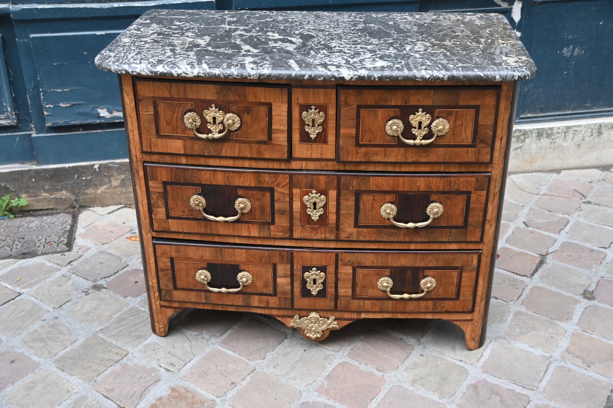 Hache , petite commode , d époque Louis XIV début XVIII-photo-2