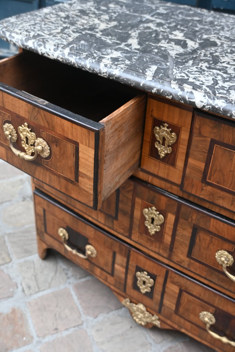 Hache , petite commode , d époque Louis XIV début XVIII-photo-5