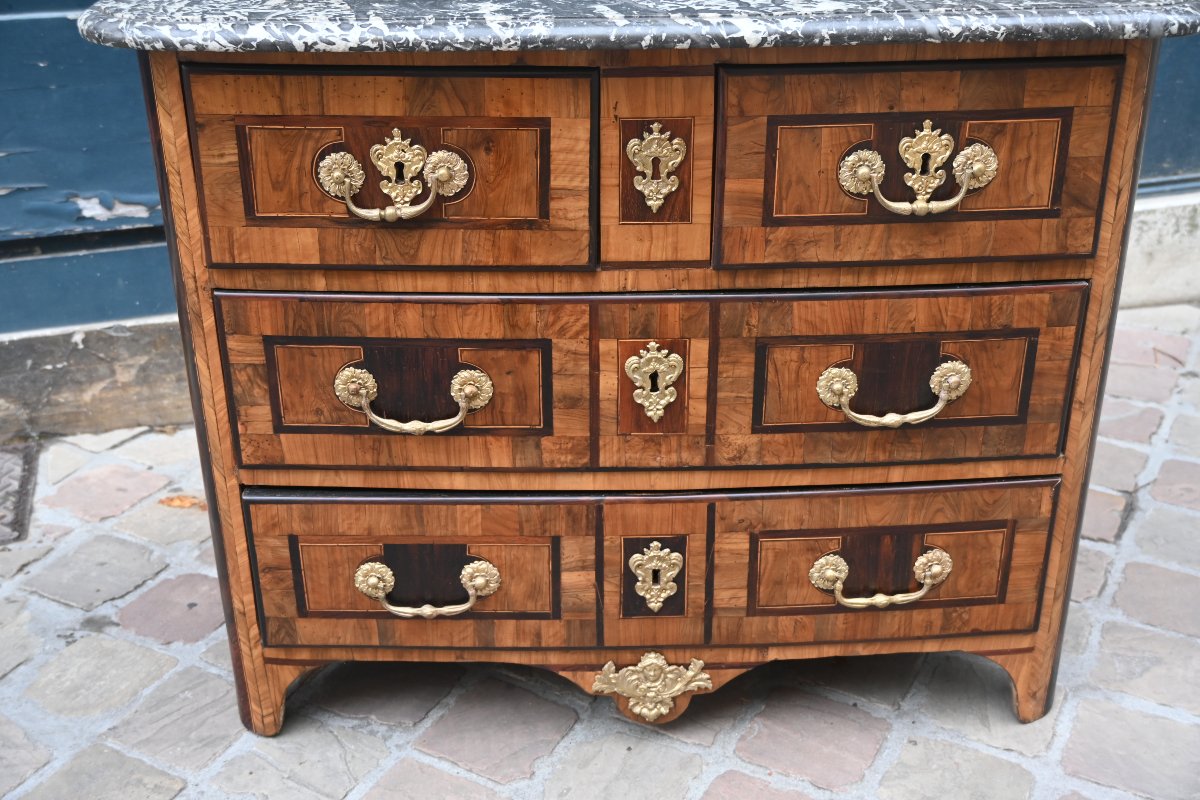 Hache , petite commode , d époque Louis XIV début XVIII-photo-7