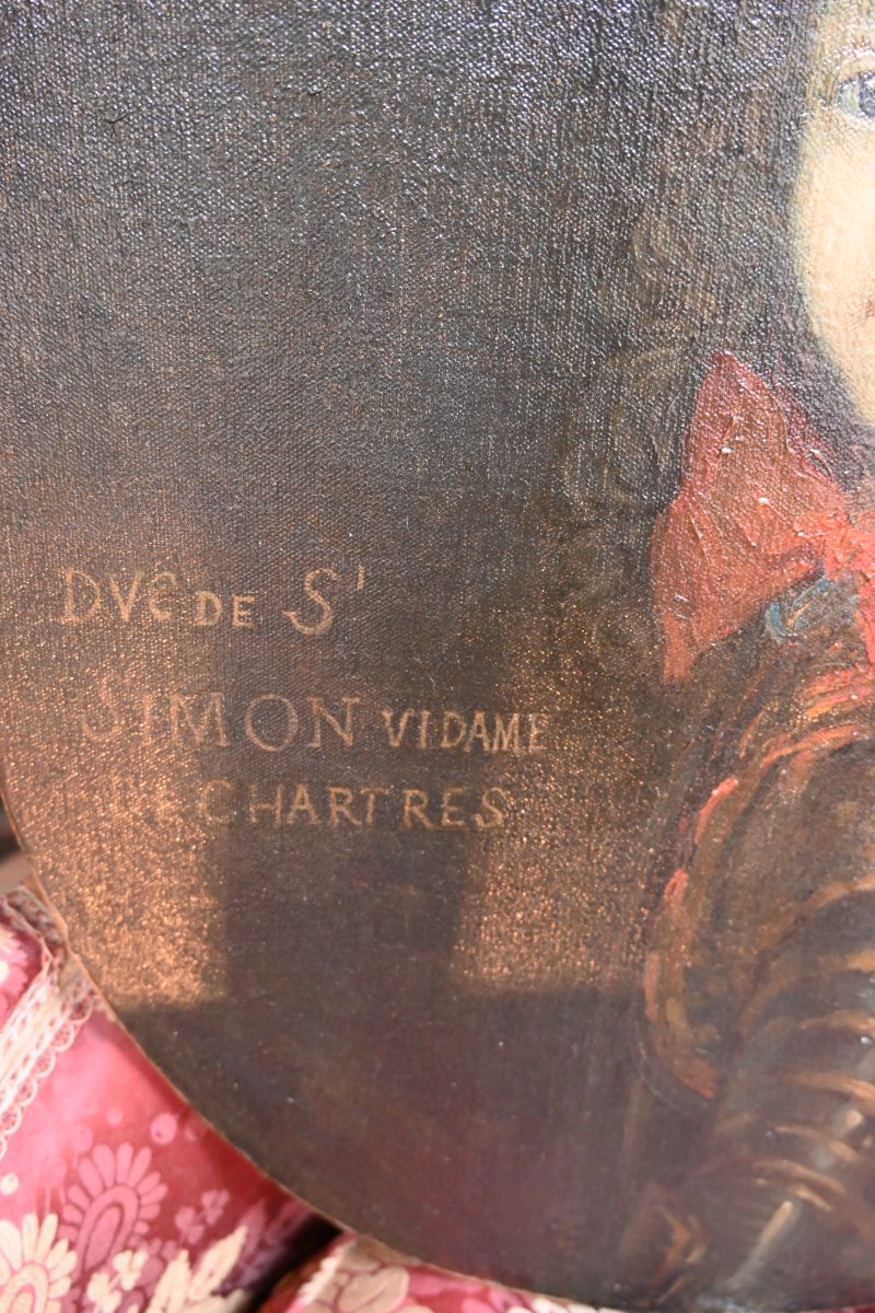 Portrait Of The Duke Of Saint-simon, Vidame Of Chartres, After Rigaud-photo-2