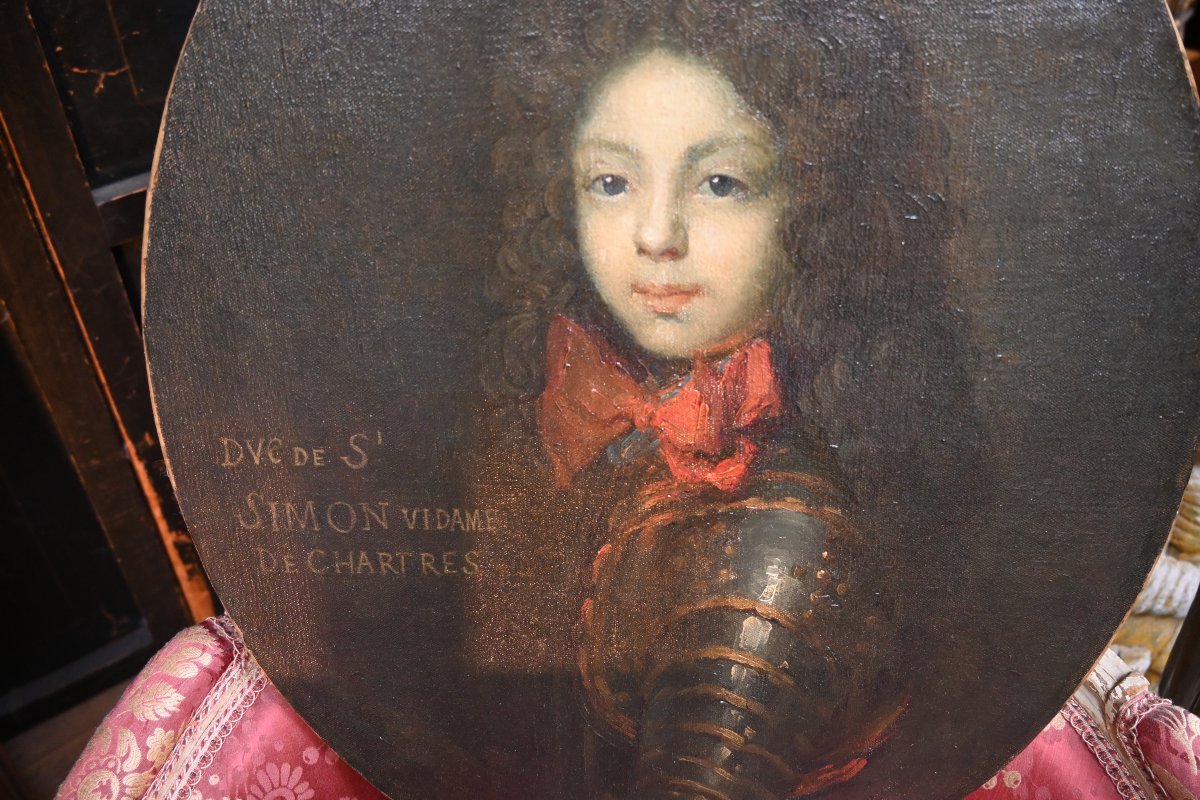 Portrait Of The Duke Of Saint-simon, Vidame Of Chartres, After Rigaud-photo-2