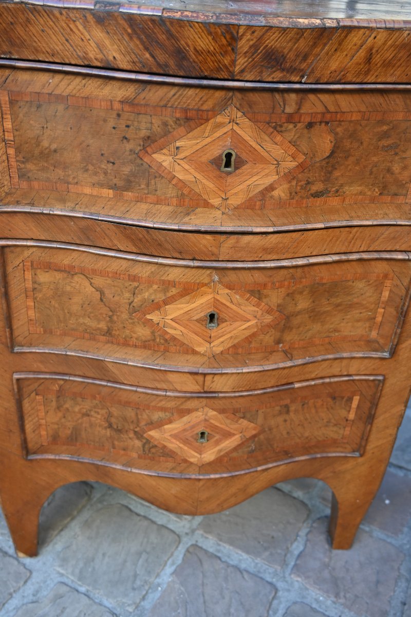 Paire de commodes italiennes du XVIII  -photo-6