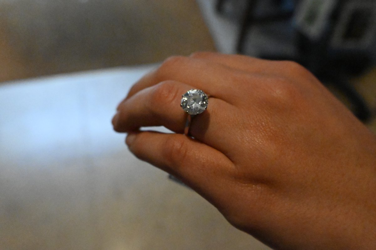 Diamonds, 3.10, White Gold Solitaire Setting