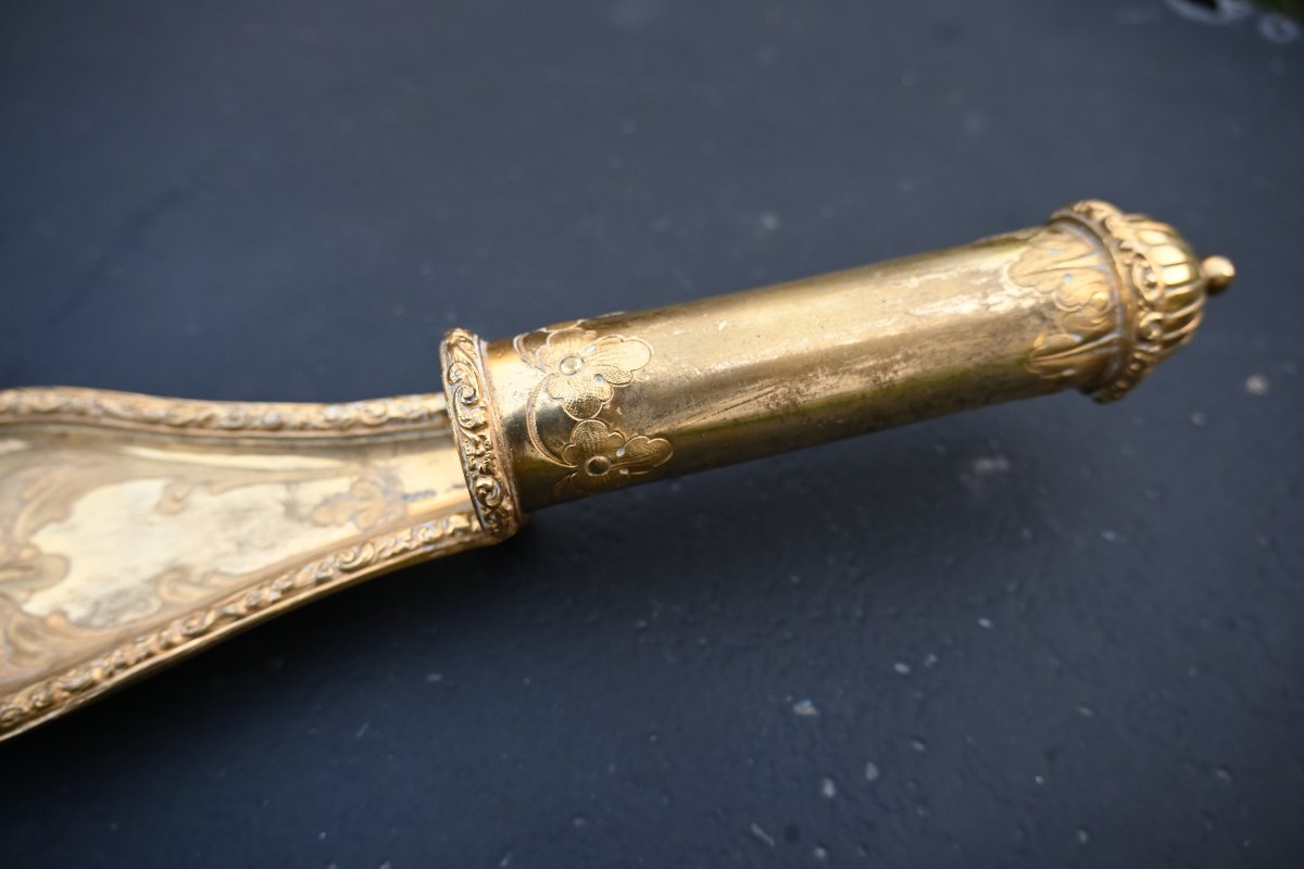 Rare Early 19th-century Empire-style Bishop's Candlestick-photo-4