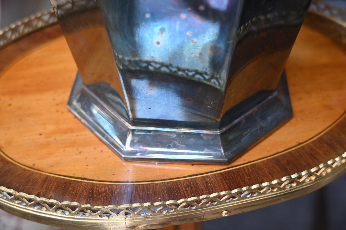 Silver-plated Champagne Bucket, Circa 1930-photo-1