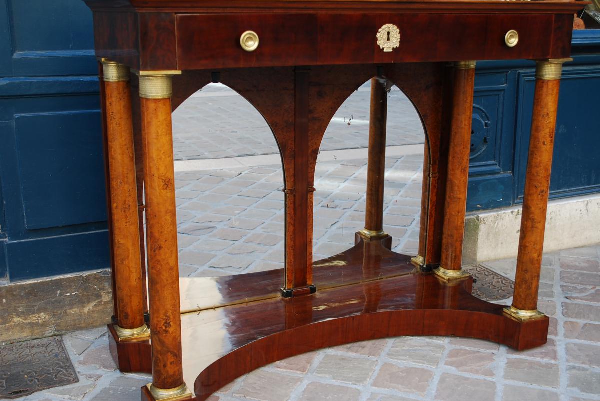 Great Empire Mahogany Console XIX And ​​ash-photo-4