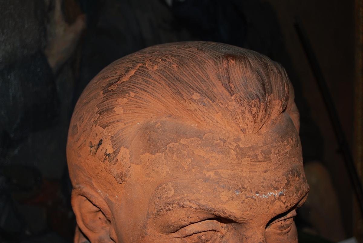 Bust Terracotta XVII, Problem L Admiral Of Coligny-photo-3