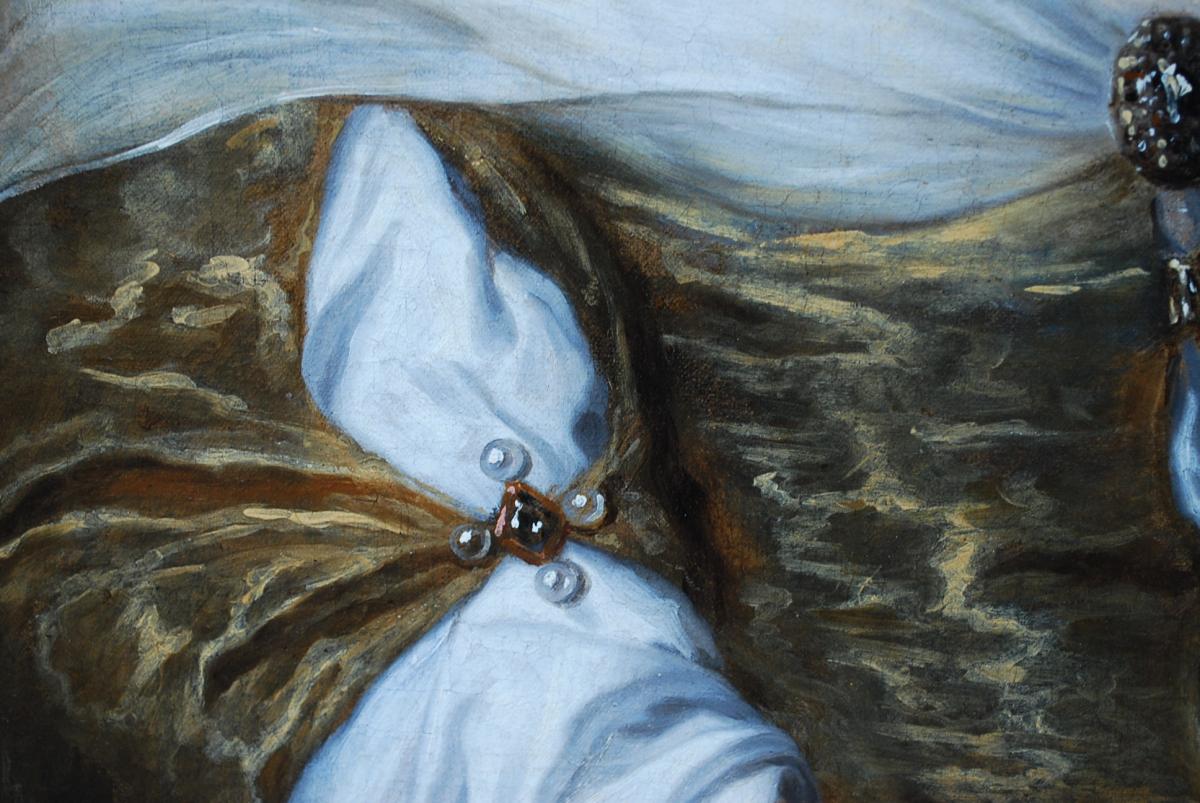 Rare Portrait Of Woman XVII, Attributed To A. Van Den Tempel-photo-3