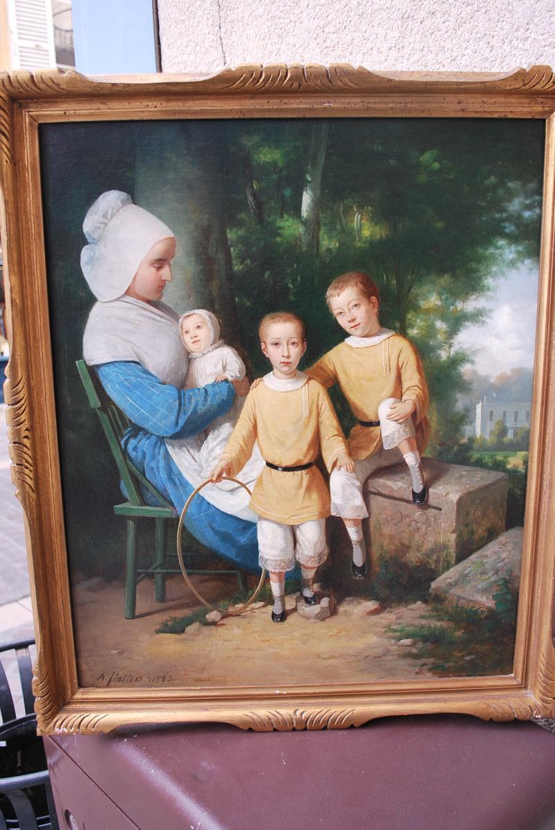 Portrait Of A Nurse And Three Children XIX-photo-4