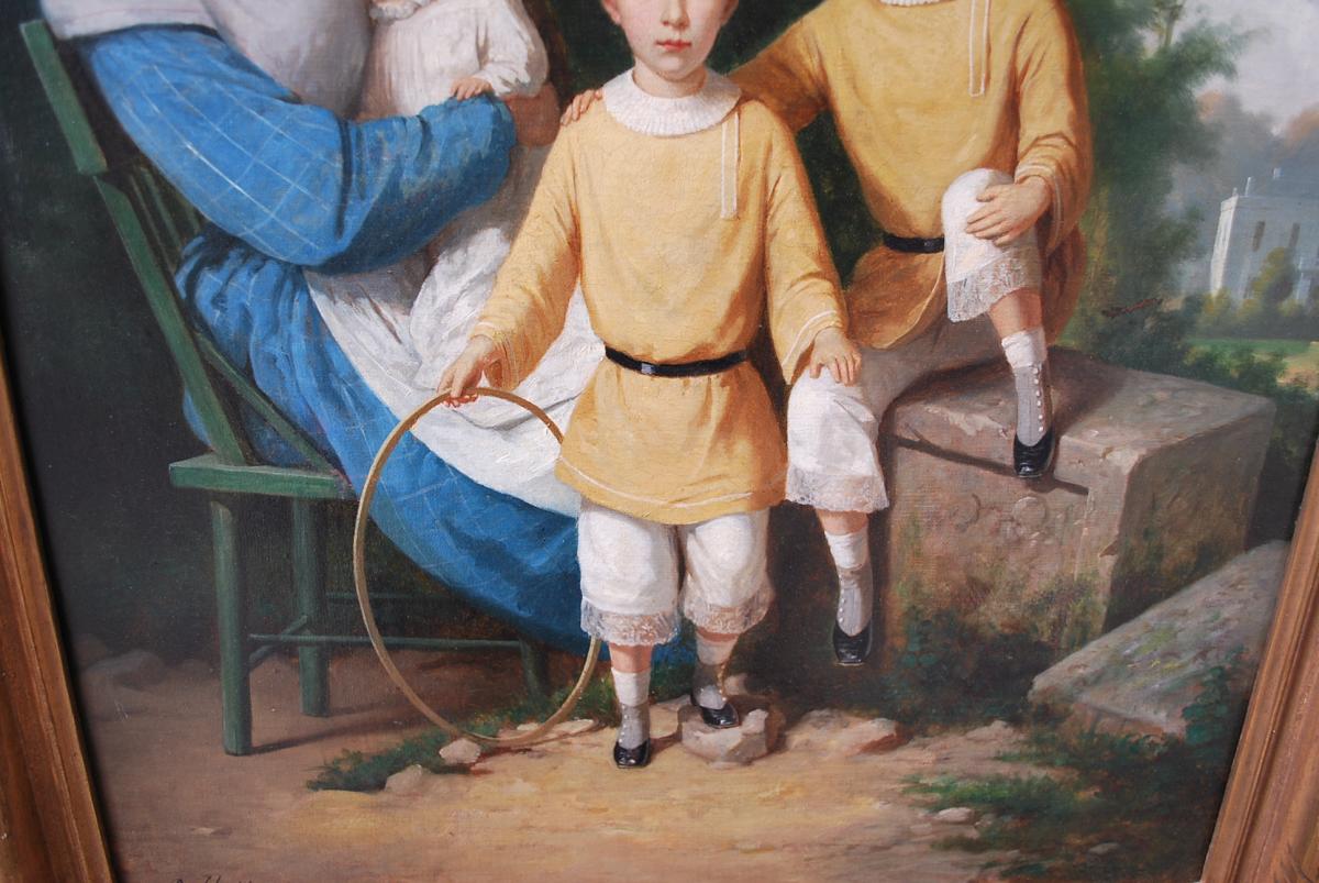 Portrait Of A Nurse And Three Children XIX-photo-1