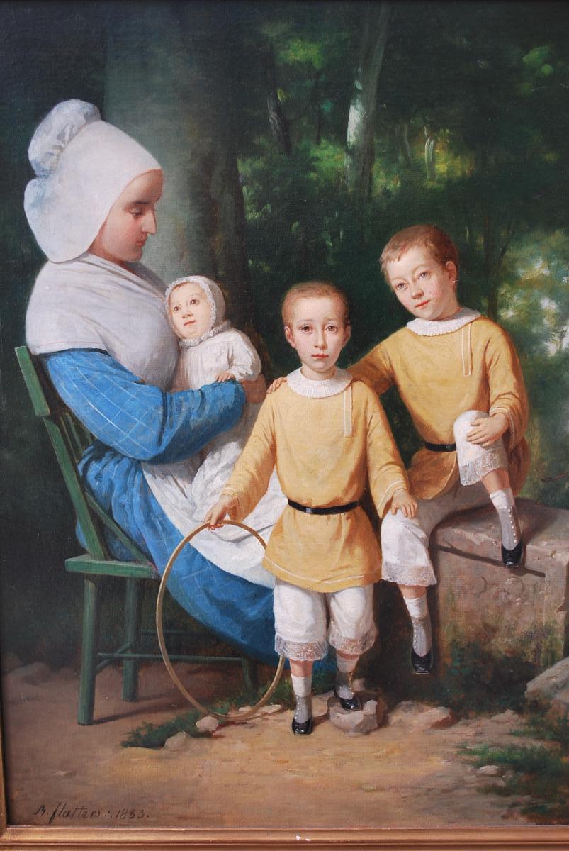 Portrait Of A Nurse And Three Children XIX-photo-3