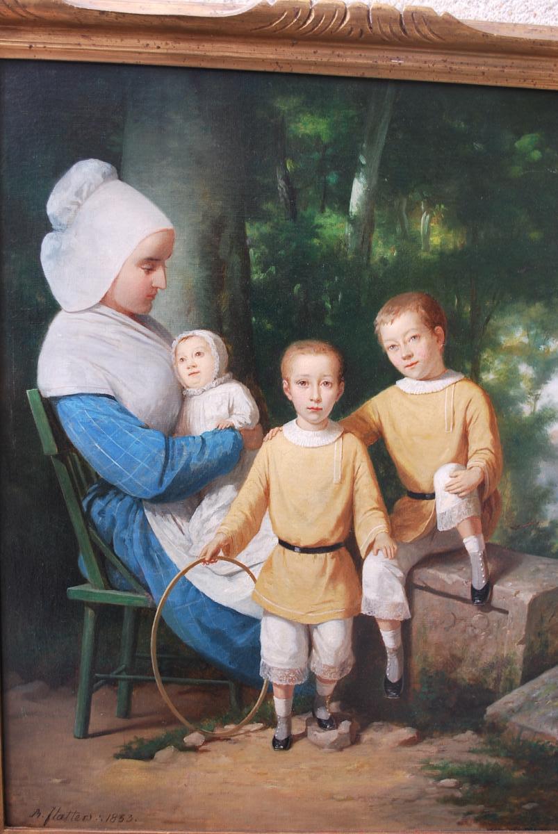 Portrait Of A Nurse And Three Children XIX-photo-6